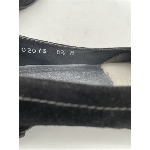 Stuart‎ Weitzman Shoes Womans Black Suede Slip on size 8.5 Spain Comfort Shoes - Picture 10 of 12